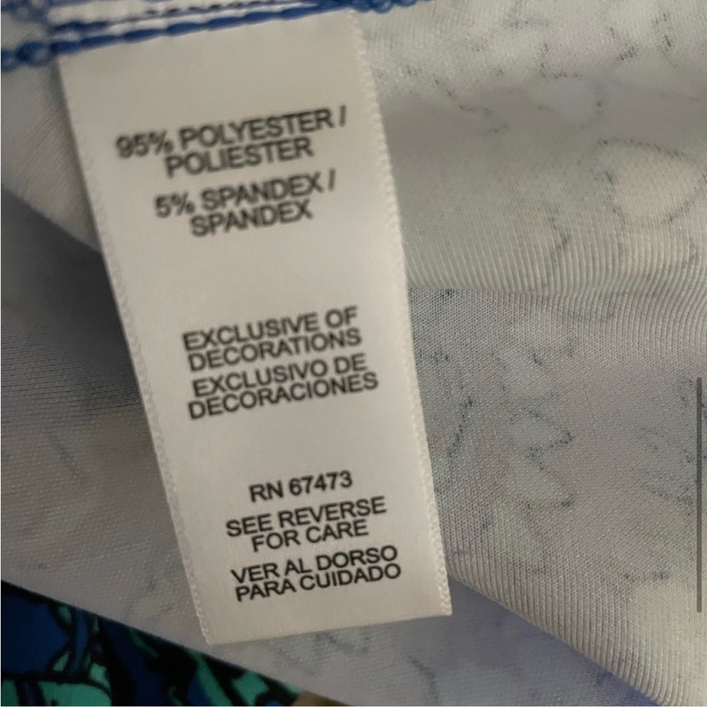 Gabby Skye blue print dress size 12, quarter sleeves, pockets